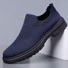 Breathable Canvas Men's Shoes Summer Mesh Socks Shoes Comfortable Casual Sneakers Men's Slip On Loafers Athletic Training Shoes