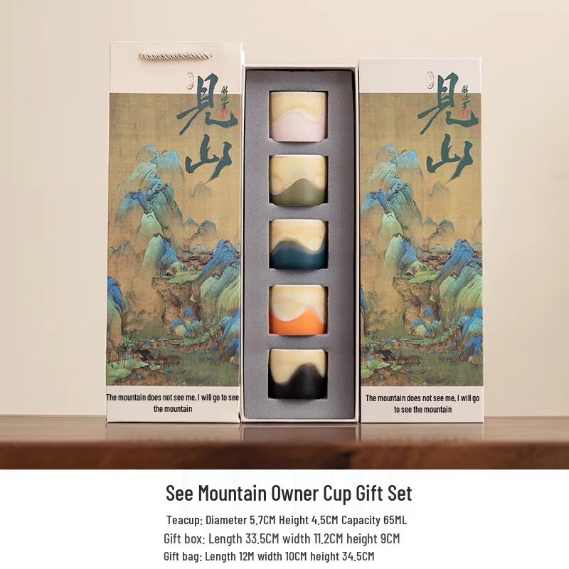Jianshan Kiln-Fired Ceramic Master Teacup Gift Set
