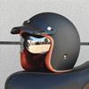 ORZ NEW adult motorcycle helmet retro cruise 3/4 motorcycle half helmet with sun visor DOT approved