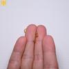 24K Gold Color Sunflower Polka Dot Flat Spacer Beads for DIY Jewelry.