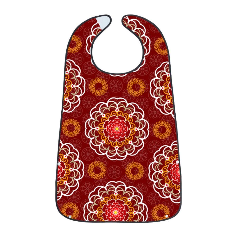 with Crumb Catcher Senior Citizens Feeding Bibs Large Clothing Protector for Elderly Women