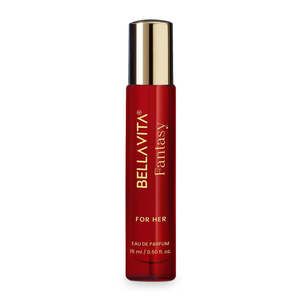 BELLAVITA Fantasy Parfémovaná voda pro ženy 15ml Dlouhotrvající prémiová smyslná vůně s růžovým pepřem, jasmínem a pačuli