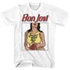 Bon Jovi Slippery When Wet Weißes T-Shirt für Erwachsene