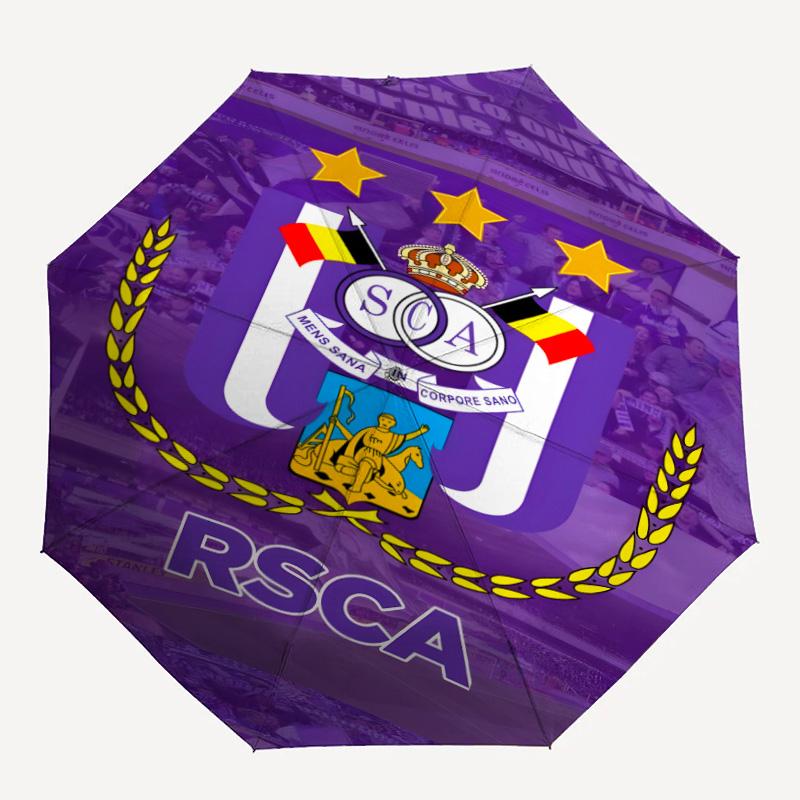 1pc Anderlecht Umbrella, Sun Protection, And UV Shielding. It Has Eight Sturdy Ribs for Outdoor Use And Perfect As a Holiday Gift