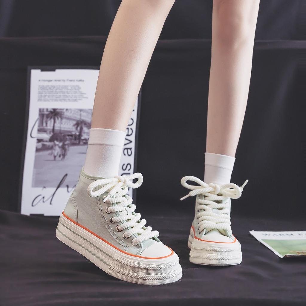 2025 New Spring Sneakers Women Summer Canvas Platform Ladies Vulcanized Shoes Flat Bottom Shoes Casal Sports Shoes for Women