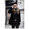 New Woolen Coat Men's Single-breasted Thickened Medium and Long Woolen Trench Coat Woolen Coat