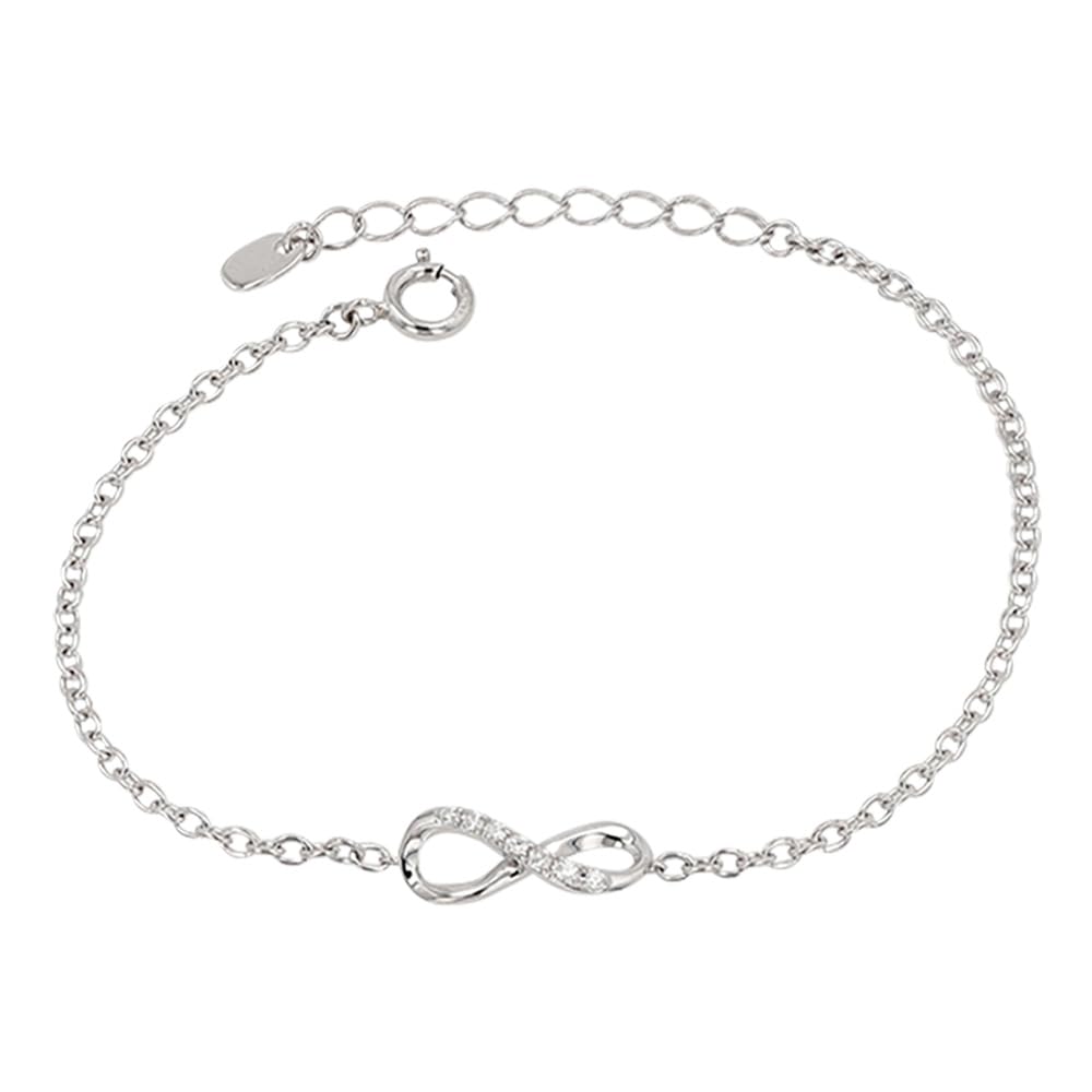 [Pinky & Dianne] PINKY&DIANNE Silver Bracelet, Infinity Design, Cubic Zirconia (VBLPD53220)