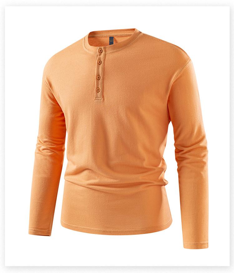 100% Cotton Chinese Collar - Men's Pure Cotton T-shirt