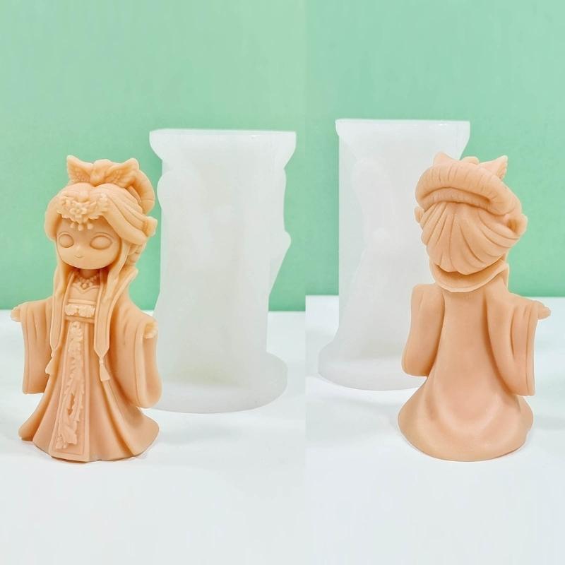 Ancient Doll Statue Silicone Molds Multipurpose Silicones Mould for Epoxy Resin Handmade Candle Soap Home Decoration