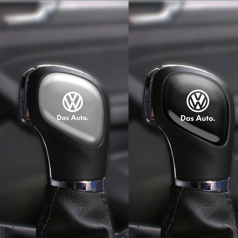 Stainless Steel Car Gear Shift Knob Side Cover Trim Sticker for Volkswagen VW GTI Polo Golf Tiguan Touareg Scirocco CC QT8