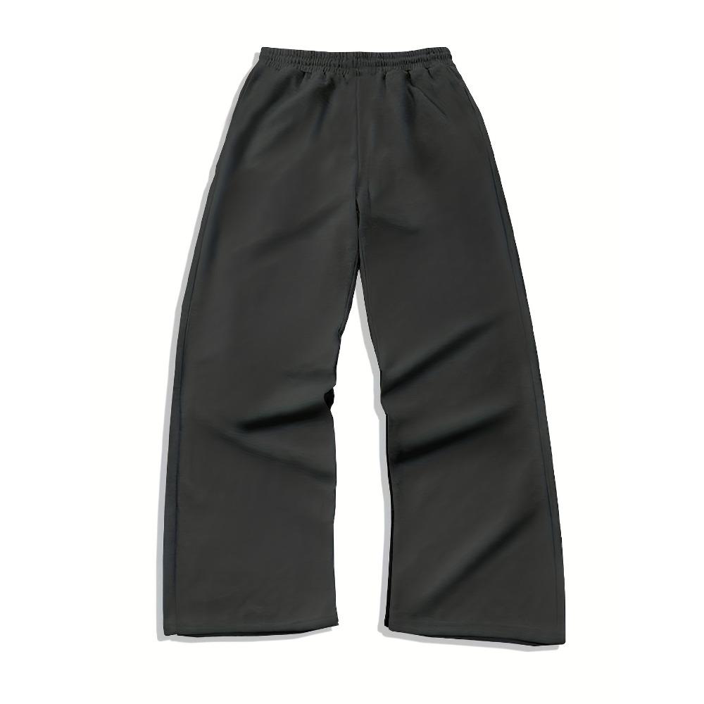 Men's Multifunctional Solid Color Drawstring Loose Casual Sports Pants, Suitable for Outdoor and Family Activities
