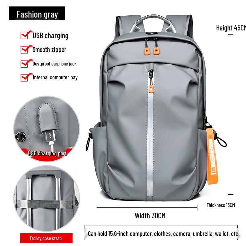 

Мужской легкий рюкзак большой вместимости - Модная повседневная сумка для ноутбука для колледжа и путешествий