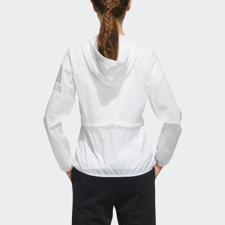 Women's Adidas Jackets Women's White Hooded Moderate Instructor