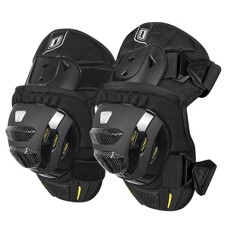 Carbon Fiber Knee Guards Motorcycle Riding Off-Road Cycling Sports Protection Lightweight Breathable Short-Style