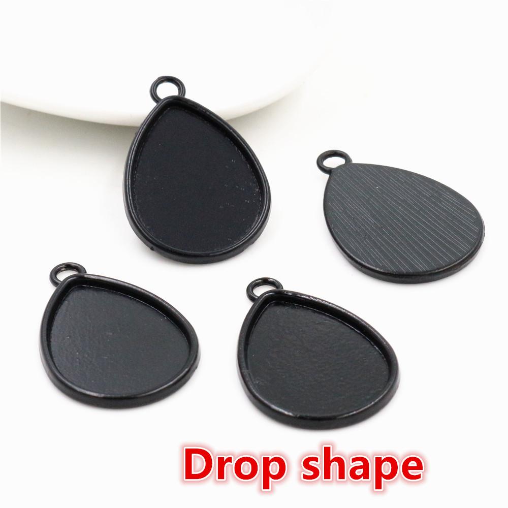 10 pièces 18x25mm Taille intérieure 3 couleurs Style classique Cabochon Camée Base Monture Charms Pendentif Bijouterie