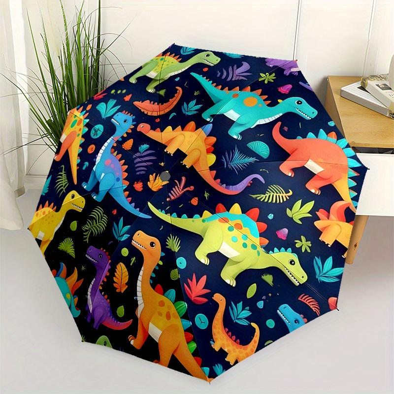 

1pc Colorful Dinosaurs PatternUmbrella with Plastic Handle,Suitable for All Seasons Home Travel Outdoor UmbrellaB1785