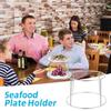 Naczynia do grilla Taca do eksponowania owoców morza Uchwyt na pizzę ze stali nierdzewnej Stojak narożny Talerz Srebrny Restauracja Serwowanie