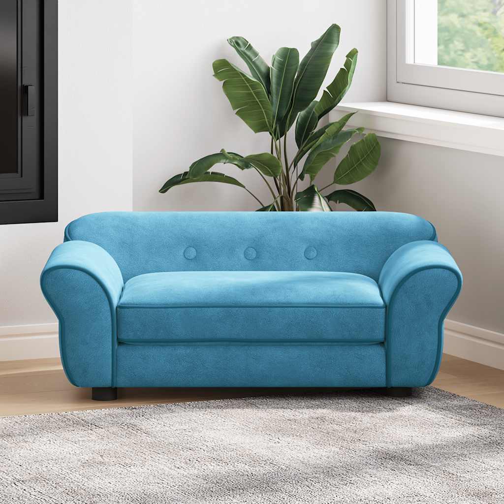 Vidaxl Hundesofa, Türkis, 72X45X30 Cm, Plüsch