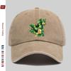 Pc Rose and Green Butterfly Print Baseball Cap Suitable for Spring Summer and Autumn Comfortable and Lightweight Sun Hat Wi