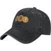 Crypto Coin Print Baseball Cap Washed Cotton Dad Hat Adjustable Low Profile Sun Hat for Unisex