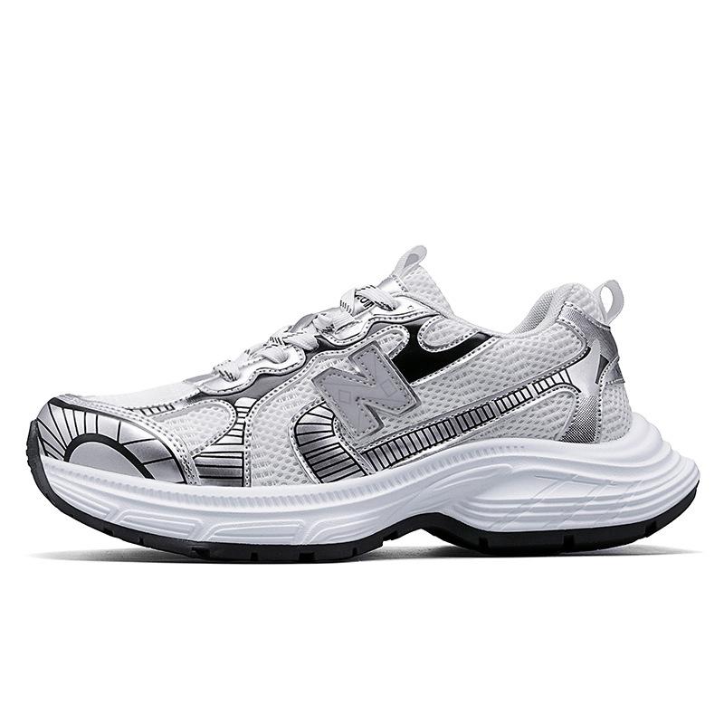 

Spring and Autumn Cool Run New Classic Height Increase Thickened Daddy Shoes Casual Couples Versatile Sneakers 35