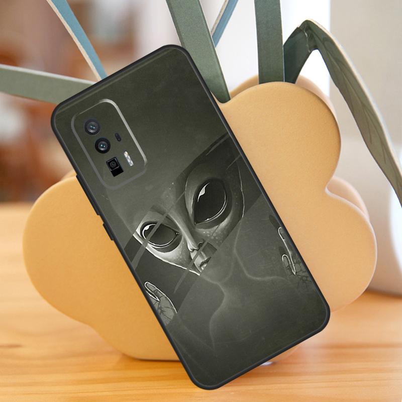 Funny Alien Case For POCO X6 F6 Pro M6 X3 X5 M5s F3 F5 Xiaomi 14 Ultra 12 13 Lite 11T 12T 13T Pro Cover