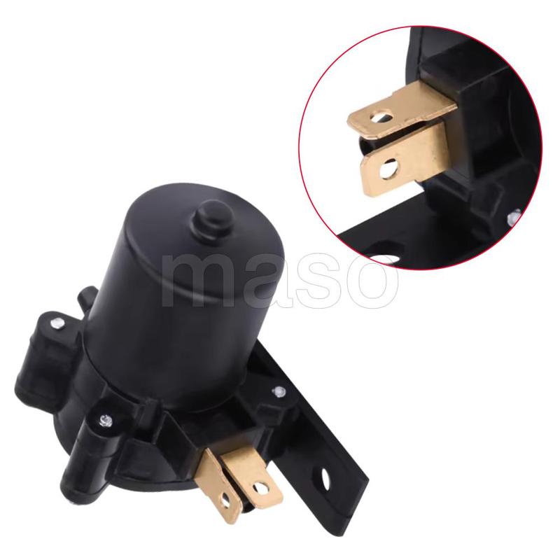 Washer Pump 12 V DC Windshield Washer Motor Pump 2 P Universal Windshield Washer Pump for Car Van Bus Truck