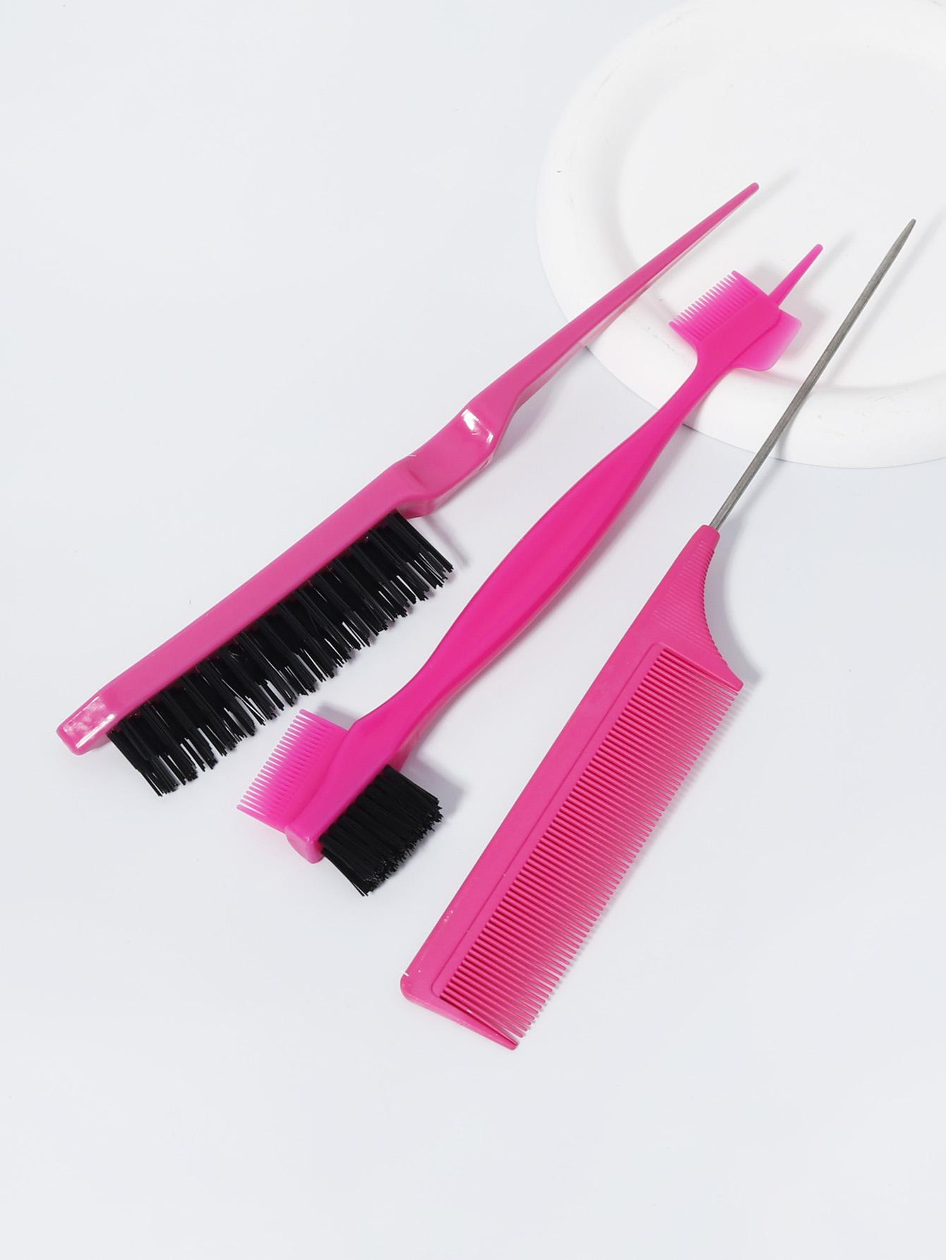 

3 pcs Comb Set for Teasing, Edge & Back Brushing Rat Tail Edge Combs for Styling Women s & man Hair