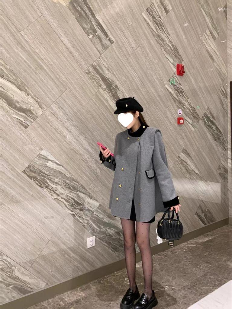 Korean Retro Wool Suit Jacket - Spring New Arrival Women's Trendy Coat for Warmth and Style