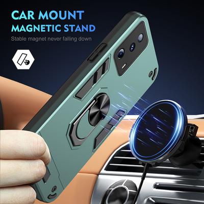 Stoßfeste Panzerung Metallring Abdeckung Für Xiaomi 11 Lite 11T 12 12X 12T MI 13 Lite 13T 14 Pro Magnetische Autohalterung Handyhülle Funda