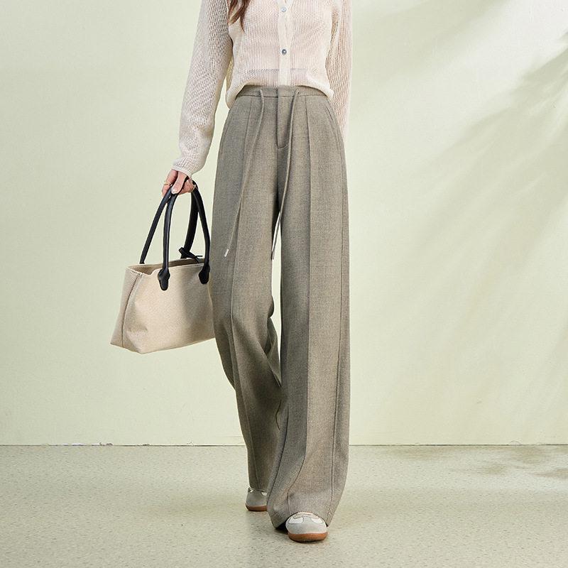 Retro Patchwork Wide-Leg Women s Pants - Spring Fashion, Loose & Versatile 29