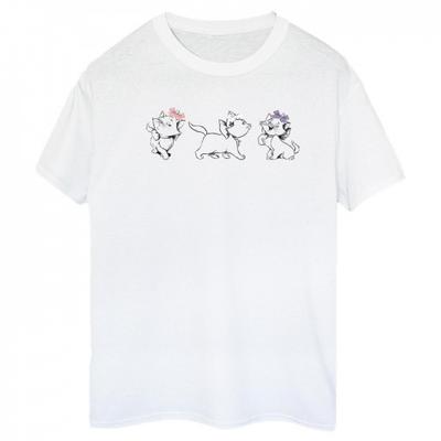 Womens/Ladies Marie Bow Cotton Boyfriend T-Shirt