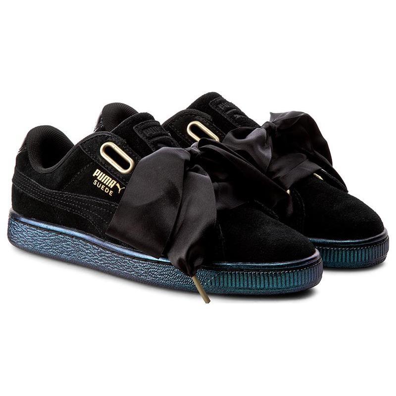 Puma Suede Heart Satin Black 362714-03