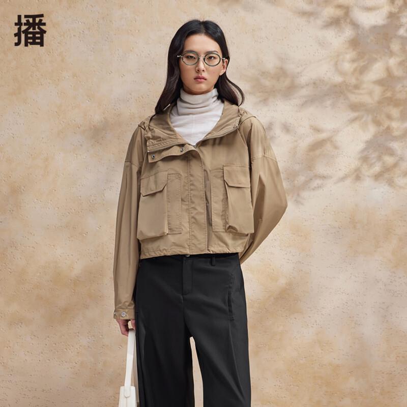 

Women s Casual Hooded Long Sleeve Short Jacket L