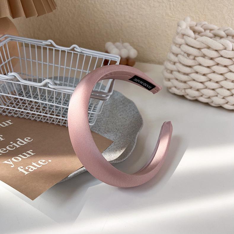 Einfarbige, breite Haarreifen, Haarbänder für Frauen, modische Haar-Accessoires, Haarbänder für Mädchen, süße Schwamm-Stirnbänder, Kopfbedeckung, Kopftuch
