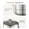 Joyoung 304 Stainless Steel 3-Tier Steamer Pot