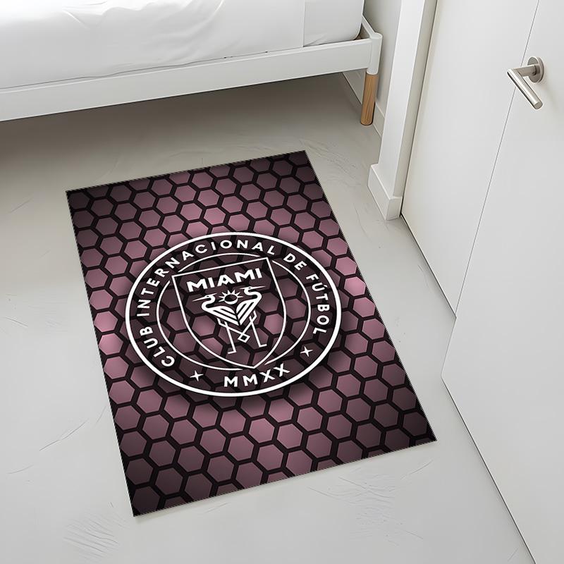 Inter Miami CF (19) Rug Suitable For Living Rooms Bedrooms Computer Rooms Dining Areas And Placement Under Tables And Chairs Also An Ideal Choice For 