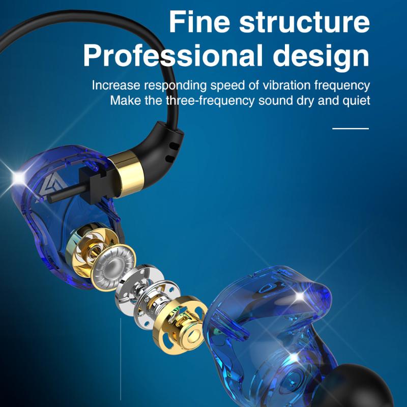 QKZ SK7 Kopfhörer In-Ear-Typ Stereo Control Headset Control Headset Hören Headset Telefon kabelgebundene Kopfhörer