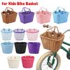 Fahrradkorb Rattan Handgeflochten Fahrradaufbewahrung Lenkerkorb vorne für Kinder Erwachsenen Fahrradtasche Korb Fahrrad-Tragetasche