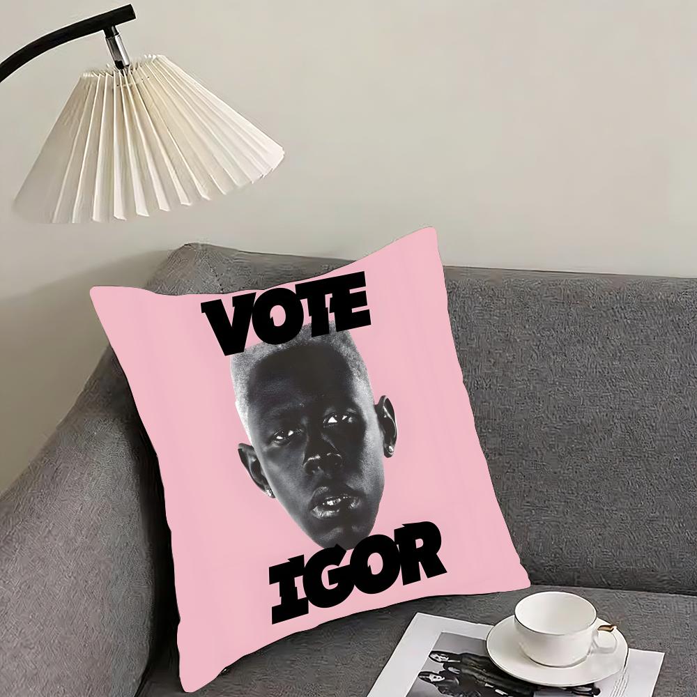 TTyler The CreatorR Singer Cushion Cover Pillowcase Ultra Soft Skin Friendly Fabric Cloud Like Comfort Concealed Zipper