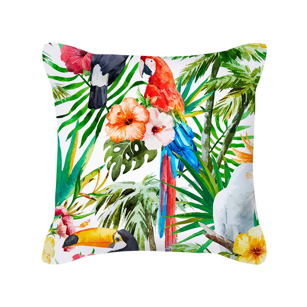 New Home Green Plant Tropical Pillow Cover Without Core Cushion Cover Waist Pillow Cover Cushion Cover Furniture Supplies