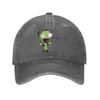Vintage Gir Liebt Tacos Invader Zim Baseballkappe Unisex Damen Used Denim Snapback Kappe Outdoor Workouts Verstellbare Hüte Kappe