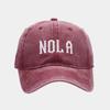 Four Seasons Can Wear Hats NOLA Letter Embroidered Baseball Cap Men's and Women's Casual Versatile Cap Sun Hat Tide