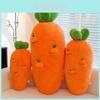 Plush Carrot Shape Baby Pillow With Soft Short Pile Fabric For Sleep And Play