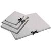 Customizable A3 Grey 500g Cardboard Storage Folder with Ribbon