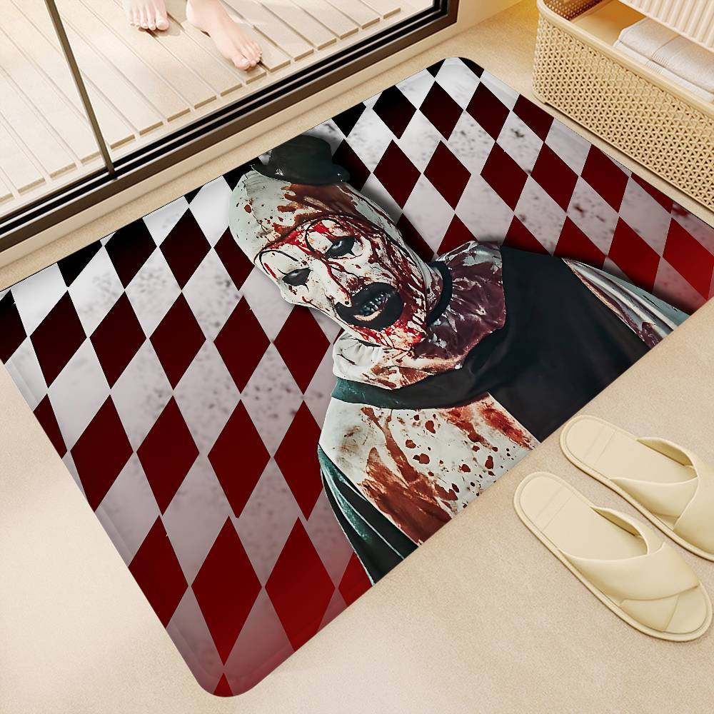 Halloween Horror Clown T-terrifierS Movie Entrance Door Mat Nordic Style Home Doormat Bathroom-Toilet Mats Bedroom Hotel Mat