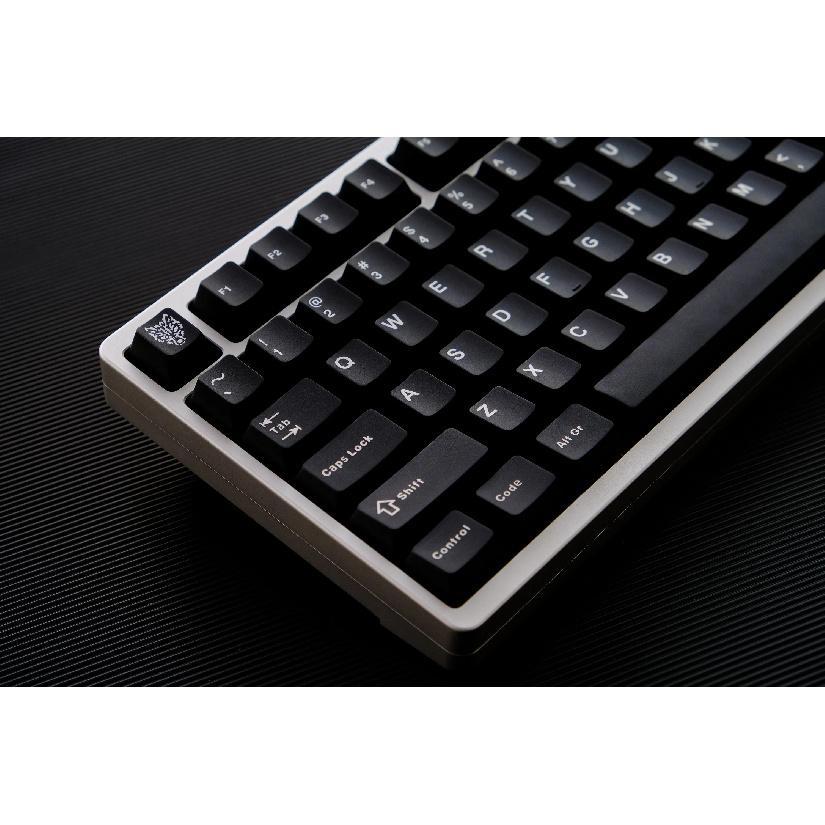 GMK WOB/wOB Keycaps Double Shot 114 Keys PBT Cherry Profile Alice Layout White Black Keycaps For Mechanical Keyboards 7u Keys