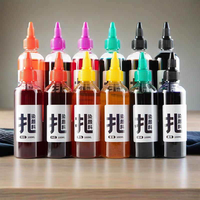 100ML Tie-dye Pigments Non-boiling and Color-fading Children's Handmade Diy Clothing Fabric Dyeing