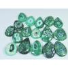273Cts.Color Enhanced Green Solar Cab Agate Pear Loose Gemstone 17Pcs Lot C-2134