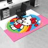 Office Rug Hello Kitty, Rainbow Anti-Slip Rug, Machine Washable for Living Room, Bedroom, Office, Multiple Sizes, Bedroom Mat, Decorative Mat, Durable